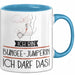 Geschenk für Bungee-Jumperin Tasse Lustige Geschenkidee Geburtstag Ich Bin Bungee-Jumperin Ich Darf Das Blau Trendation