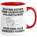 Kajakfahrer Geschenk Tasse Lustige Geschenkidee Geburtstag für Kajakfahrer Ich Bin Dieser Legendäre Kajakfahrer Von Dem Alle Geredet Haben Kaffee-Becher Rot Trendation