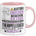 Tierpfleger Geschenk Tasse Lustiger Spruch Erheben Sie Sich Der Tierpfleger Betritt den Raum Rosa Trendation
