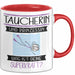 Taucherin Und Prinzessin Tasse Geschenk Für Eine Taucherin Geburtstag Was Ist Deine Superkraft Rot Trendation
