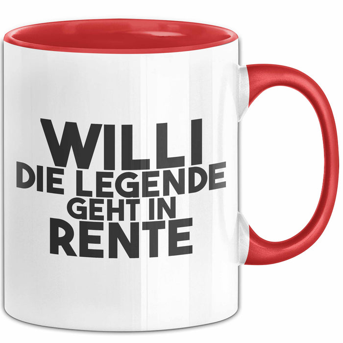 Willi Tasse Willi – Die Legende Geht In Rente Geschenk
