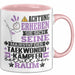 Taekwondo-Kämpfer Geschenk Tasse Lustiger Spruch Erheben Sie Sich Der Taekwondo-Kämpfer Betritt den Raum Rosa Trendation
