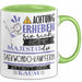 Taekwondo-Kämpferin Tasse Geschenk Lustiger Spruch Bitte Erheben Sie Sich Seine Majestät Die Taekwondo-Kämpferin Betritt Den Raum Grün Trendation
