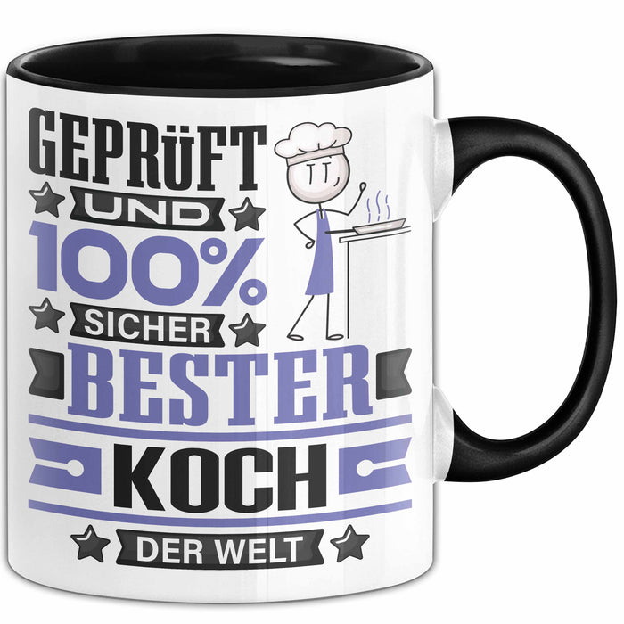 Koch Geschenk Lustiger Spruch für Koch Geschenkidee Bester Koch Der Welt Schwarz Trendation