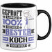 Koch Geschenk Lustiger Spruch für Koch Geschenkidee Bester Koch Der Welt Schwarz Trendation