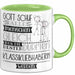Klassikliebhaberin Geschenk Becher Tasse Gott Schuf Alle Menschen Gleich Nur Die Besten Durfeten Klassikliebhaberin Werden Geschenkidee Lustig Grün Trendation