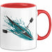 Ruder Enthusiast Tasse Geschenkidee für Rudercrew Fans Rot Trendation