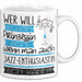 Jazz-Enthusiastin Tasse Geschenk Spruch Wer Will Schon Prinzessin Sein Wenn Man Auch Jazz-Enthusiastin Sein Kann Weiß Trendation