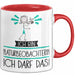 Geschenk für Naturbeobachterin Tasse Lustige Geschenkidee Geburtstag Ich Bin Naturbeobachterin Ich Darf Das Rot Trendation