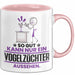 Vogelzüchter Geschenk Tasse So Gut Kann Nur Ein Vogelzüchter Aussehen Geschenkidee Kaffee-Becher Rosa Trendation