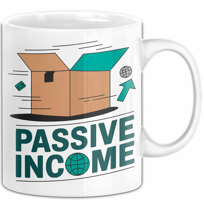 Dropshipper Tasse Geschenkidee für passives Einkommen Weiß Trendation