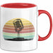 Sänger Tasse Geschenk Podcast Mikrophon Geschenkidee Mikrofon Becher Rot Trendation
