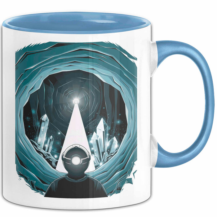 Höhlenforscher Tasse Geschenk Lustige Geschenkidee Spruch Für Höhlen Entdecker Blau Trendation