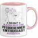 Pferderennen-Enthusiast Geschenk Tasse So Gut Kann Nur Ein Pferderennen-Enthusiast Aussehen Geschenkidee Kaffee-Becher Rosa Trendation