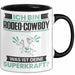 Rodeo-Cowboy Tasse Geschenk für Rodeo-Cowboy Geburtstag Lustiger Spruch Kaffee-Becher Was Ist Deine Superkraft Schwarz Trendation