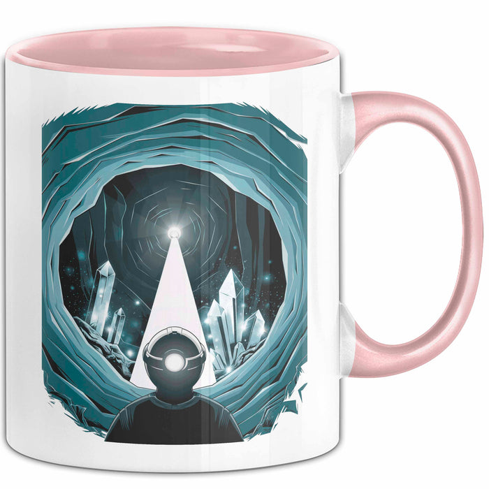 Höhlenforscher Tasse Geschenk Lustige Geschenkidee Spruch Für Höhlen Entdecker Rosa Trendation
