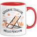Ruhestand Tasse Geschenk Lustige Geschenkidee Spruch Für Entspanntes Leben Liebhaber Rot Trendation