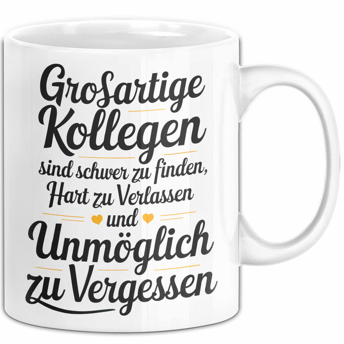 Bürokollege Tasse Geschenkidee Tolle Kollegen Sind Selten Weiß Trendation