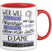 DJane Tasse Geschenk Spruch Wer Will Schon Prinzessin Sein Wenn Man Auch DJane Sein Kann Rot Trendation