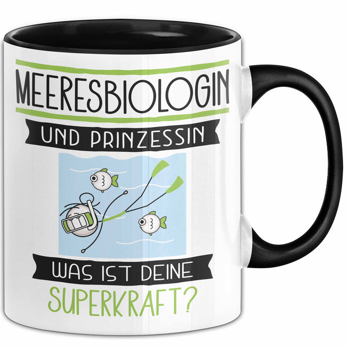 Meeresbiologin Und Prinzessin Tasse Geschenk Für Eine Meeresbiologin Geburtstag Was Ist Deine Superkraft Trendation