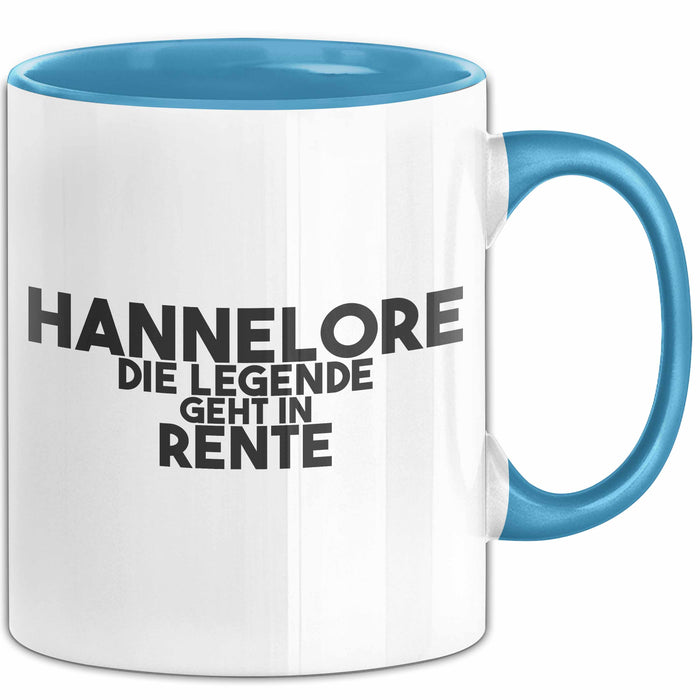 Hannelore Tasse Hannelore – Die Legende Geht In Rente Geschenk