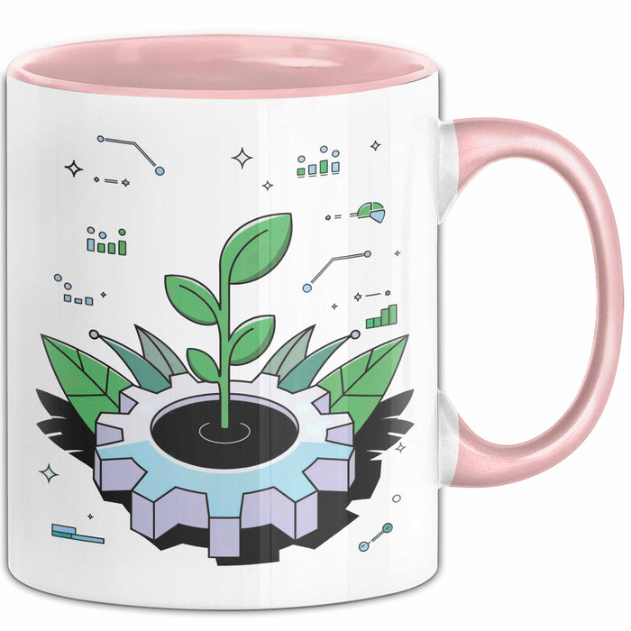 Nachhaltigkeits Berater Tasse Geschenk Lustige Geschenkidee Spruch Für Grüne Berater Rosa Trendation