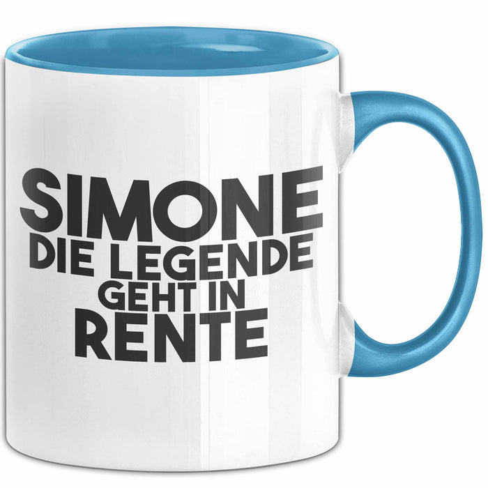 Simone Tasse Simone – Die Legende Geht In Rente Geschenk