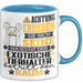 ExotischeTierhalter Geschenk Tasse Lustiger Spruch Erheben Sie Sich Der ExotischeTierhalter Betritt den Raum Blau Trendation