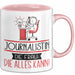 Journalistin Geschenk Tasse Becher Die Frau Die Allen Kann Geschenkidee für eine Journalistin Lustig Rosa Trendation