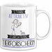 Tierforscherin Tasse Geschenk Becher Stark Attraktiv Furchtlos Tierforscherin Lustige Geschenkidee Weiß Trendation