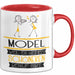 Model Weil Es Keinen Schöneren Beruf Gibt Tasse Geschenk für Eine Model Lustig Rot Trendation
