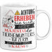 Tierheimunterstützerin Tasse Geschenk Lustiger Spruch Bitte Erheben Sie Sich Seine Majestät Die Tierheimunterstützerin Betritt Den Raum Weiß Trendation