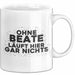 Beate Tasse Ohne Beate Laeuft Hier Gar Nichts Geschenk Weiß Trendation