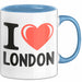 England London Tasse Geschenk Lustige Geschenkidee Spruch Ich Liebe London Blau Trendation