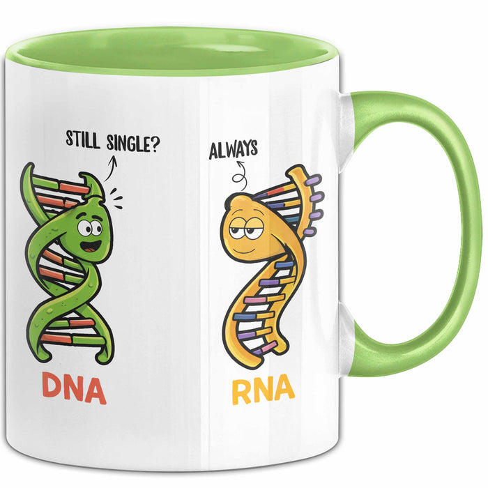 Naturwissenschaft Biologie Lehrer Biologe Tasse Geschenk Lustige Geschenkidee Spruch Immer Noch Single Grün Trendation