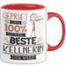 Beste Kellnerin Der Welt Tasse Geschenk für Eine Kellnerin Geprüft Und Sicher Geschenkidee Geburtstag Weihnachten Rot Trendation
