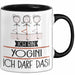 Geschenk für Yogini Tasse Lustige Geschenkidee Geburtstag Ich Bin Yogini Ich Darf Das Trendation