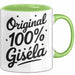 Gisela Tasse Geschenk Original 100% Gisela Geschenkidee Geburtstag Grün Trendation