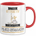 Pilates-Enthusiastin Tasse Geschenk Becher Stark Attraktiv Furchtlos Pilates-Enthusiastin Lustige Geschenkidee Rot Trendation
