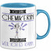 Chemikerin Tasse Geschenk Ich Bin Chemikerin Warum Weil Ich Es Kann Geschenkidee Geburtstag Blau Trendation
