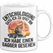 Baggerführer Tasse Geschenk Lustige Geschenkidee Spruch Entschulidung Dass Ich Zu Spät Bin Weiß Trendation