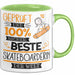 Beste Skateboarderin Der Welt Tasse Geschenk für Eine Skateboarderin Geprüft Und Sicher Geschenkidee Geburtstag Weihnachten Grün Trendation