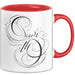 Kalligraf Tasse Geschenkidee für Handlettering Künstler Rot Trendation
