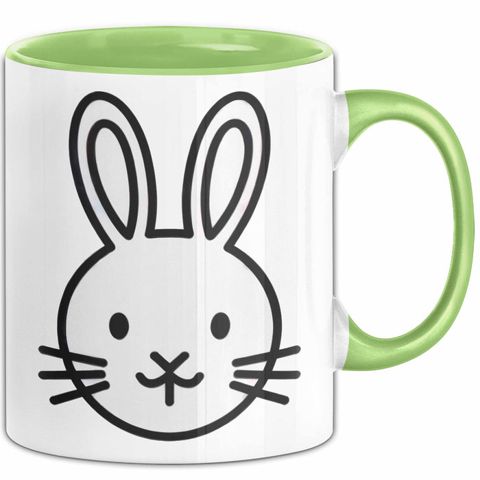 Kaninchen Hase Tierliebhaber Tasse Geschenk Lustige Geschenkidee Spruch Grün Trendation