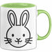 Kaninchen Hase Tierliebhaber Tasse Geschenk Lustige Geschenkidee Spruch Grün Trendation