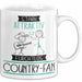 Country-Fan Tasse Geschenk Becher Stark Attraktiv Furchtlos Country-Fan Lustige Geschenkidee Weiß Trendation