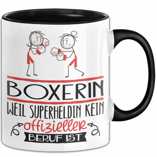 Boxerin Geschenk Tasse Lustiger Spruch Boxerin Weil Superheldin Kein Offizieller Beruf Ist Geschenkidee Trendation