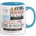 Stand-Up-Paddlerin Tasse Geschenk Lustiger Spruch Bitte Erheben Sie Sich Seine Majestät Die Stand-Up-Paddlerin Betritt Den Raum Blau Trendation