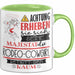 Rodeo-Cowgirl Tasse Geschenk Lustiger Spruch Bitte Erheben Sie Sich Seine Majestät Die Rodeo-Cowgirl Betritt Den Raum Grün Trendation