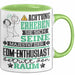 EDM-Enthusiast Geschenk Tasse Lustiger Spruch Erheben Sie Sich Der EDM-Enthusiast Betritt den Raum Grün Trendation